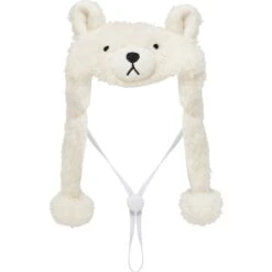 Frisco Plush Polar Bear Dog & Cat Hat -Frisco Sales Store 745614 PT3. AC SS1800 V1694801956
