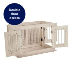 Frisco Double Door Wood & Metal Furniture Style Dog Crate -Frisco Sales Store 787222 PT3. AC SS1800 V1683122218
