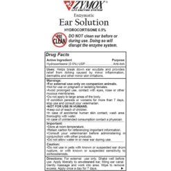 Zymox Ear Infection Solution With .5% Hydrocortisone For Dogs & Cats, 1.25-oz Bottle & Frisco Ear Wipes For Dogs, 100 Count -Frisco Sales Store 808334 PT3. AC SS1800 V1679065302