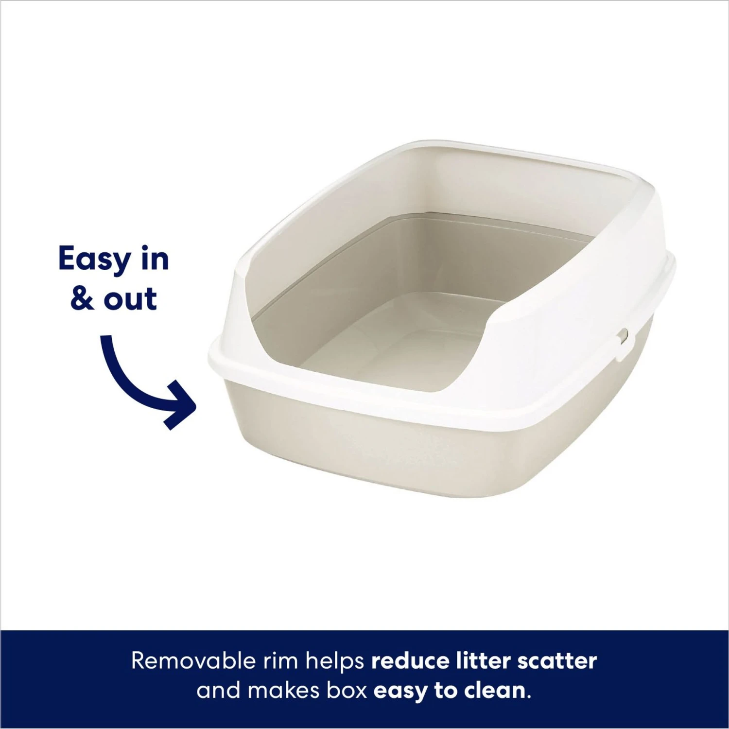 Frisco Open Top Cat Litter Box With Rim, Large & Frisco Plastic Litter Scooper With Caddy 4 Frisco Open Top Cat Litter Box With Rim, Large & Frisco Plastic Litter Scooper With Caddy - Image 4