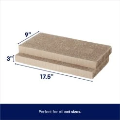 Frisco Double-Wide Cat Scratcher Toy With Catnip & Frisco Double-Wide Cat Scratcher Toy Refill With Catnip, 2 Count -Frisco Sales Store 962110 PT6. AC SS1800 V1694782923