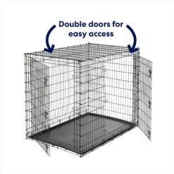 Frisco XX-Large Heavy Duty Double Door Wire Dog Crate, 54 Inch -Frisco Sales Store 97489 PT3. AC SS1800 V1667228484
