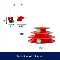 Frisco Holiday Santa Hat & Mistletoe Cat Tracks Cat Toy & Frisco Holiday Gingerbread Interactive Cat Scratcher Cat Toy With Catnip -Frisco Sales Store 986246 PT2. AC SS1800 V1698258056