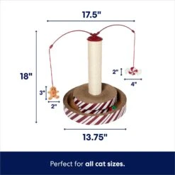 Frisco Holiday Santa Hat & Mistletoe Cat Tracks Cat Toy & Frisco Holiday Gingerbread Interactive Cat Scratcher Cat Toy With Catnip -Frisco Sales Store 986246 PT6. AC SS1800 V1698258116